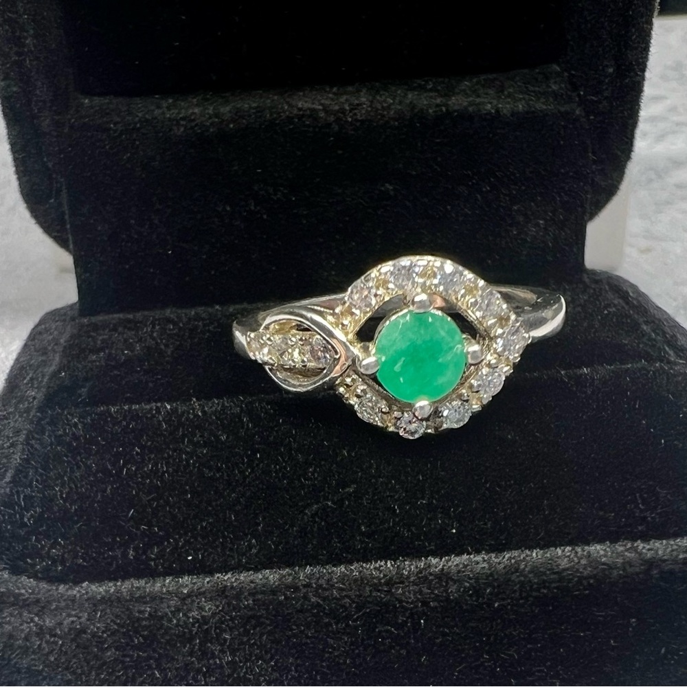 Ring Real Emerald- Esmeralda-zirconias